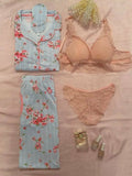 Soft Night Suit & Bra Penty Set Combo for Women's
